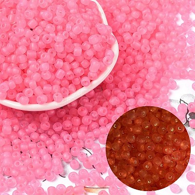 6/0 Luminous Glass Seed Beads SEED-NH0001-01O-1