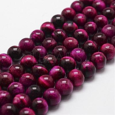 Natural Tiger Eye Bead Strands G-D840-54-10mm-04-1