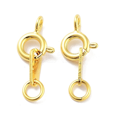 925 Sterling Silver Spring Ring Clasps STER-H111-06G-1