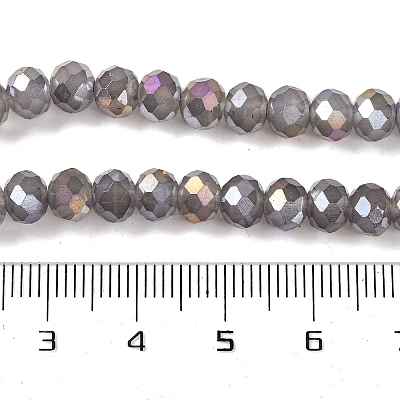 Baking Electroplate Glass Beads Strands DGLA-A039-J10mm-B06-1