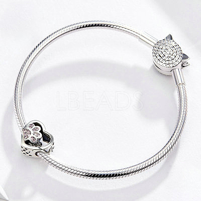 925 Sterling Silver Euorpean Beads STER-FF0013-01-1