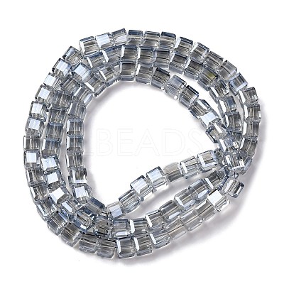 Electroplate Glass Beads Strands EGLA-H108-01A-PL05-1