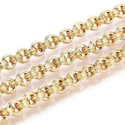 Brass Ring Link Chains CHC-T018-35G-1