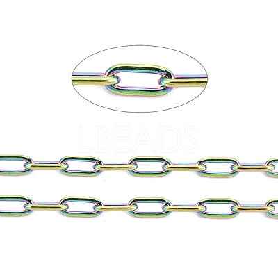 Ion Plating(IP) 304 Stainless Steel Paperclip Chains CHS-F010-01A-MC-01-1