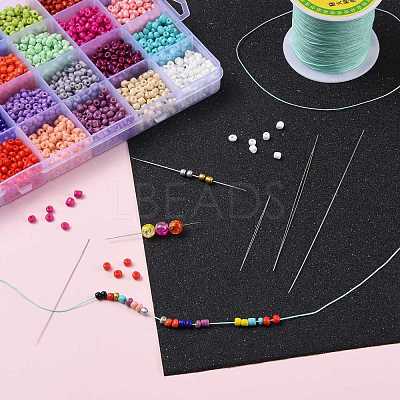 Iron Big Eye Beading Needles TOOL-R095-01-1