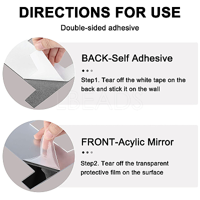 Mirror Wall Stickers DIY-WH0210-56A-1