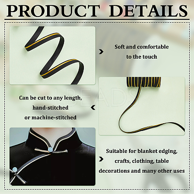 Polyester Satin Piping Ribbon OCOR-WH0091-32D-1