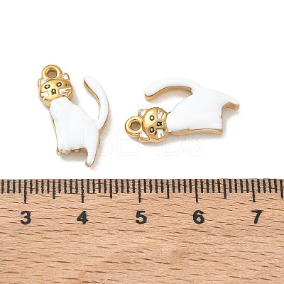 304 Stainless Steel Enamel Pendants STAS-L316-23G-10-1