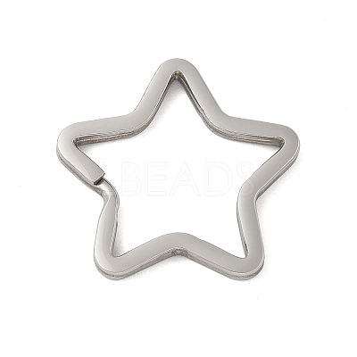 304 Stainless Steel Split Key Rings Hand Polished STAS-D144-01A-P-1