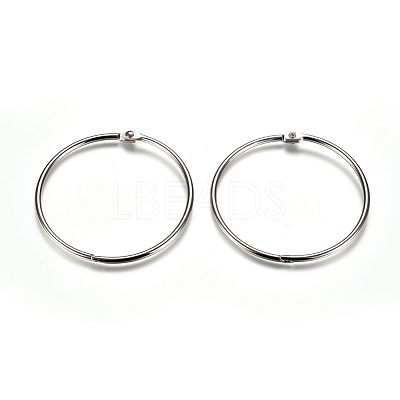 Iron Loose Leaf Book Binder Hinged Rings IFIN-L034-01C-P-1