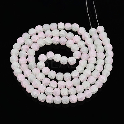 Crackle Glass Beads Strands GLAA-N009-8mm-01-1