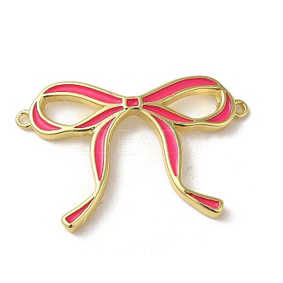 Brass Enamel Connector Charms KK-D098-01G-02-1