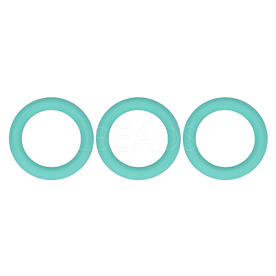 3Pcs Ring Silicone Focal Beads JX895I-01-1