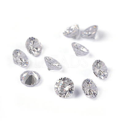 Clear Grade A Diamond Shaped Cubic Zirconia Cabochons X-ZIRC-M002-4mm-007-1