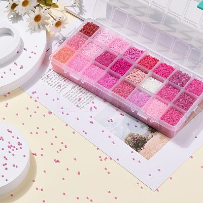 600G 24 Colors Glass Seed Beads SEED-JP0008-07-2mm-1