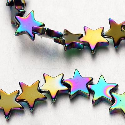 Electroplate Non-magnetic Synthetic Hematite Bead Strands G-F300-24C-02-1