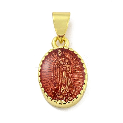 Rack Plating Brass Enamel Pendants KK-B091-15I-1