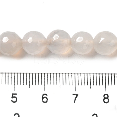 Dyed & Heated Natural Agate Beads Strands G-P539-D01-03-1