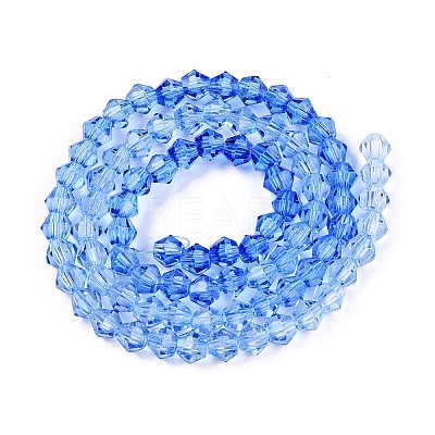 Gradient Color Baking Paint Glass Bead Strands X1-DGLA-A039-T6mm-A020-1