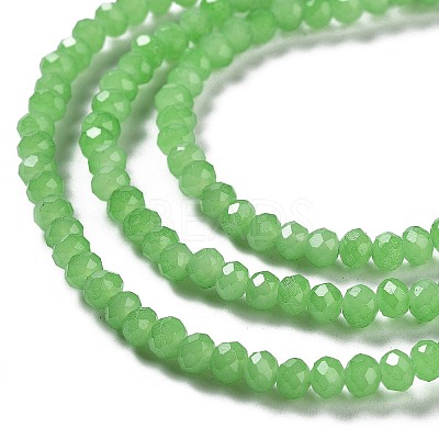 Baking Paint Imitation Jade Glass Bead Strands DGLA-A034-J4MM-A9-1