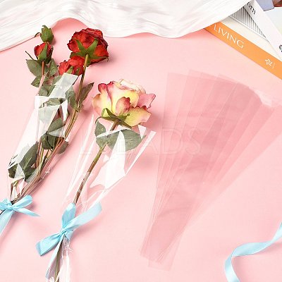 Transparent PE Cone Flower Sleeves ABAG-FZC0002-001A-1