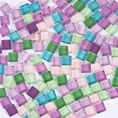 2 Bags 2 Colors Transparent Glass Cabochons GLAA-SZ0001-46C-1