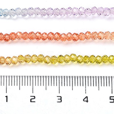 Transparent Painted Glass Beads Strands LS-DGLA-A034-T1mm-A12-1
