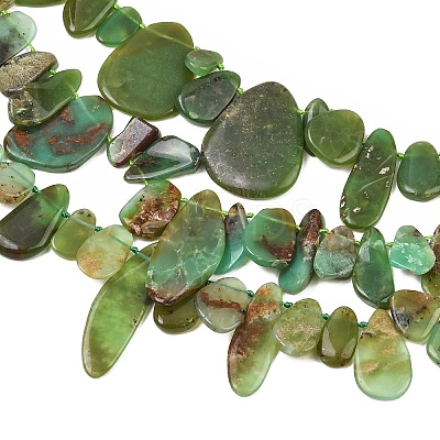 Natural Chrysoprase Beads Strands GG-CBA3D9B-14C-1