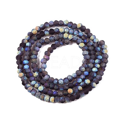 Transparent Glass Beads Strands LS-EGLA-A044-T1mm-MB15-1