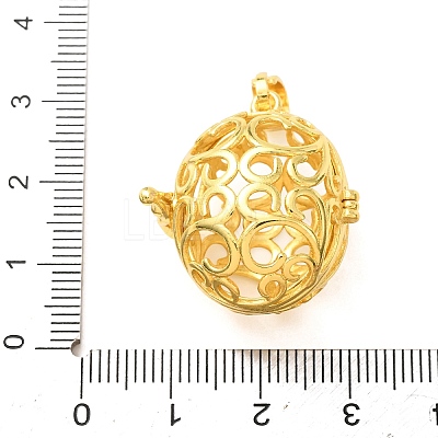 Brass Cage Pendants KK-CBA8ACD-05G-1