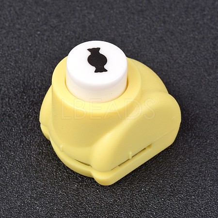 Random Single Color or Random Mixed Color Mini Plastic Craft Paper Punch Sets for Scrapbooking & Paper Crafts AJEW-L051-04-1