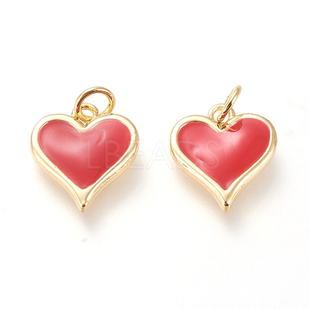 Real 18K Gold Plated Brass Charms KK-L006-019C-1