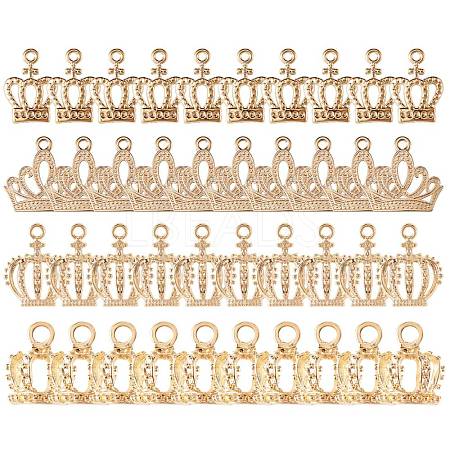 40Pcs 4 Styles Alloy Pendants FIND-SZ0001-41-1