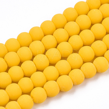 Opaque Glass Beads Strands GLAA-T032-P4mm-MD08-1