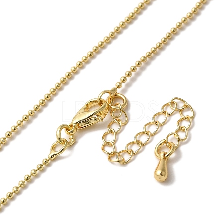 Brass Ball Chain Necklace Making NJEW-B119-05G-1