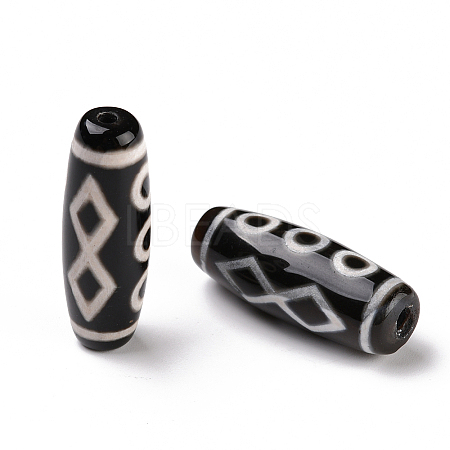 Tibetan Style dZi Beads TDZI-E004-22-1