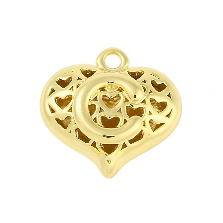 Hollow Brass Pendants for Valentine's Day KK-M289-03C-G-1