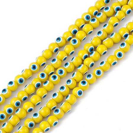 Baking Paint Glass Beads DGLA-C001-02B-1