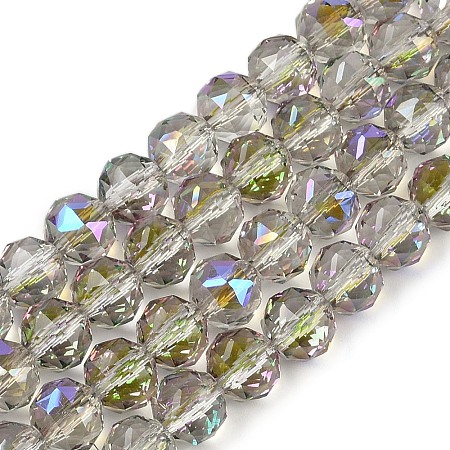 Transparent Electroplate Glass Beads Strands EGLA-N002-34C-C19-1