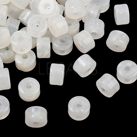 Two-Color Opaque Acrylic Imitation Gemstone Beads AC-CBA3EFE-02A-1
