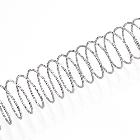 Textured Round Brass Jewelry Wires KK-N258-03P-1