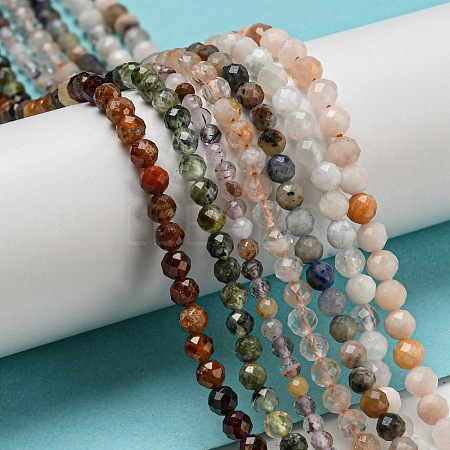 Natural Mixed Gemstone Beads Strands G-A097-A01-07-1