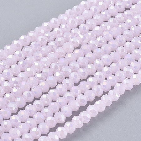 Electroplate Glass Beads Strands LS-EGLA-A034-P1mm-B12-1