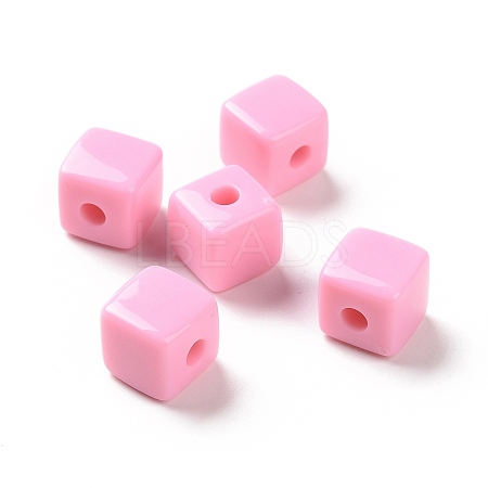 Opaque Acrylic Beads OACR-E015-02G-1