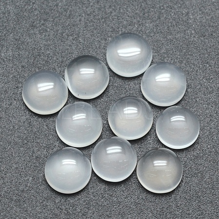 Natural Agate Cabochons G-P393-R07-6mm-1