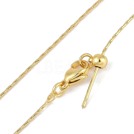 Brass Cardano Chain Necklaces for Women NJEW-B118-02G-1