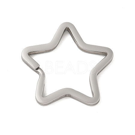 304 Stainless Steel Split Key Rings Hand Polished STAS-D144-01A-P-1