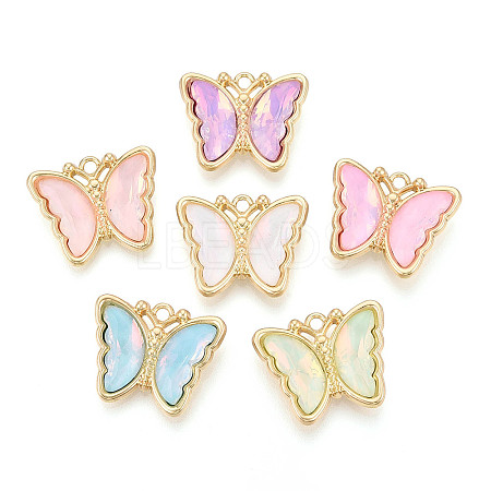 Alloy Glass Pendants GLAA-T023-41KCG-1