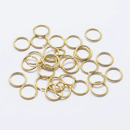 925 Sterling Silver Saw Cut Open Jump Rings STER-F036-02G-0.6x6mm-1
