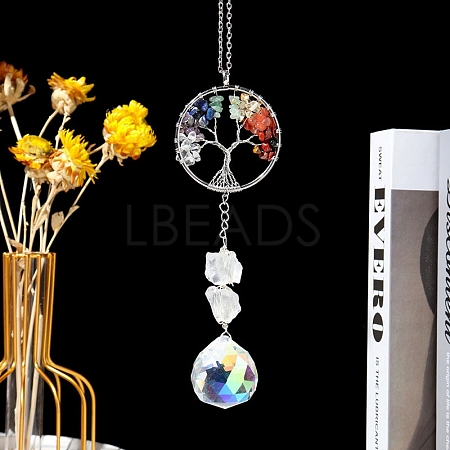 Hanging Crystal Prism for Ceiling Chandelier PW-WG95526-02-1